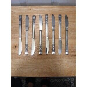 LOT OF 10 SNF2 SANGO STAINLESS STEEL JAPAN "7 3/8" PLACE SPOONS AKA OVAL SOUP...